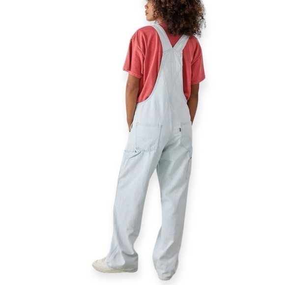 LEVI’S Utility Carpenter Style Light Wash Overalls Size XL NEW - Picture 10 of 11